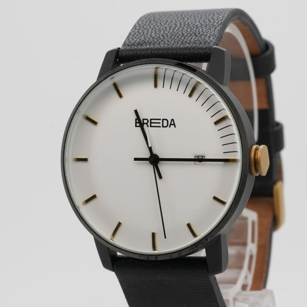 Breda Phase Minimalist Watch - 39mm - Swiss Movement - Italian Leather - New Bat